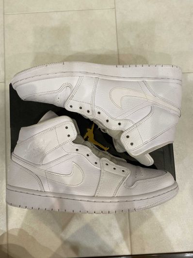 Nike Air Jordan 1 Mid "Triple White"(2020)