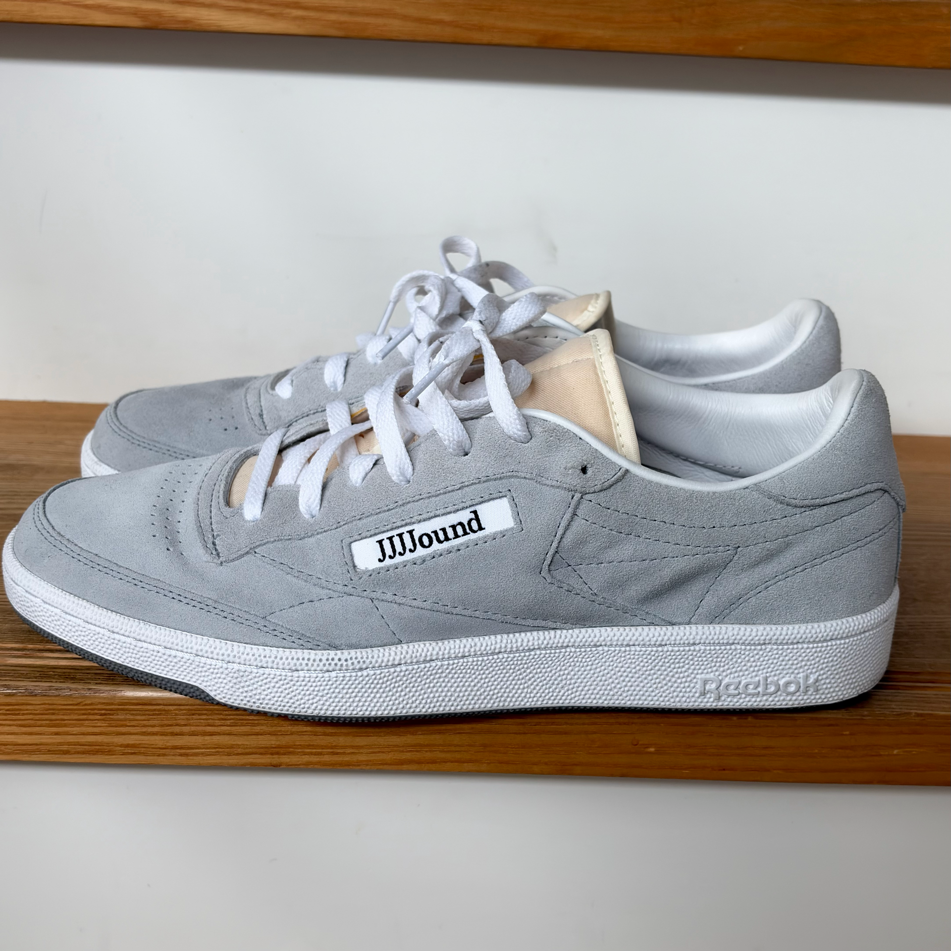 JJJJound × Reebok Club C 85 "Cold Grey/White/Space Grey"