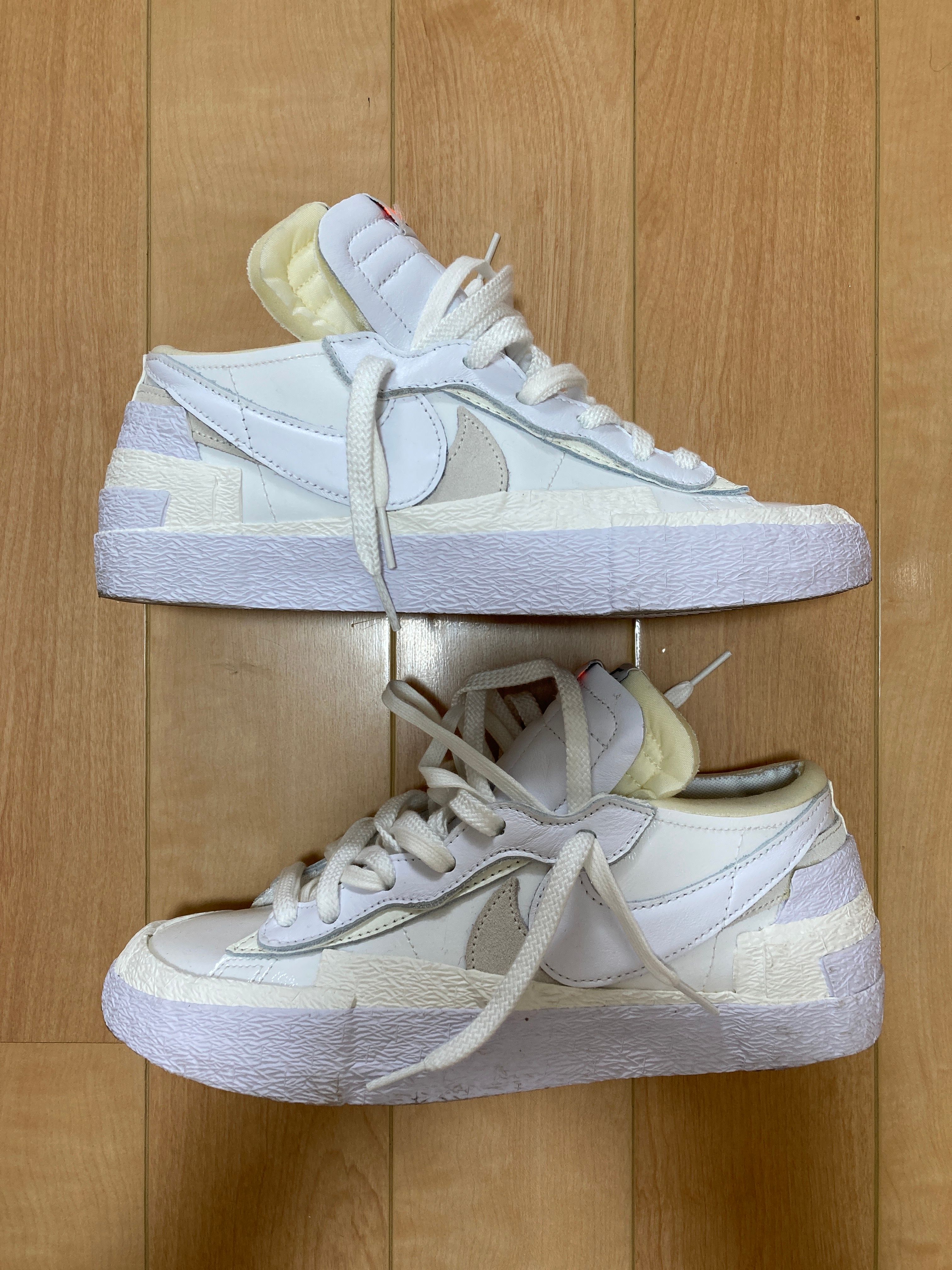 sacai × Nike Blazer Low "White Patent Leather"