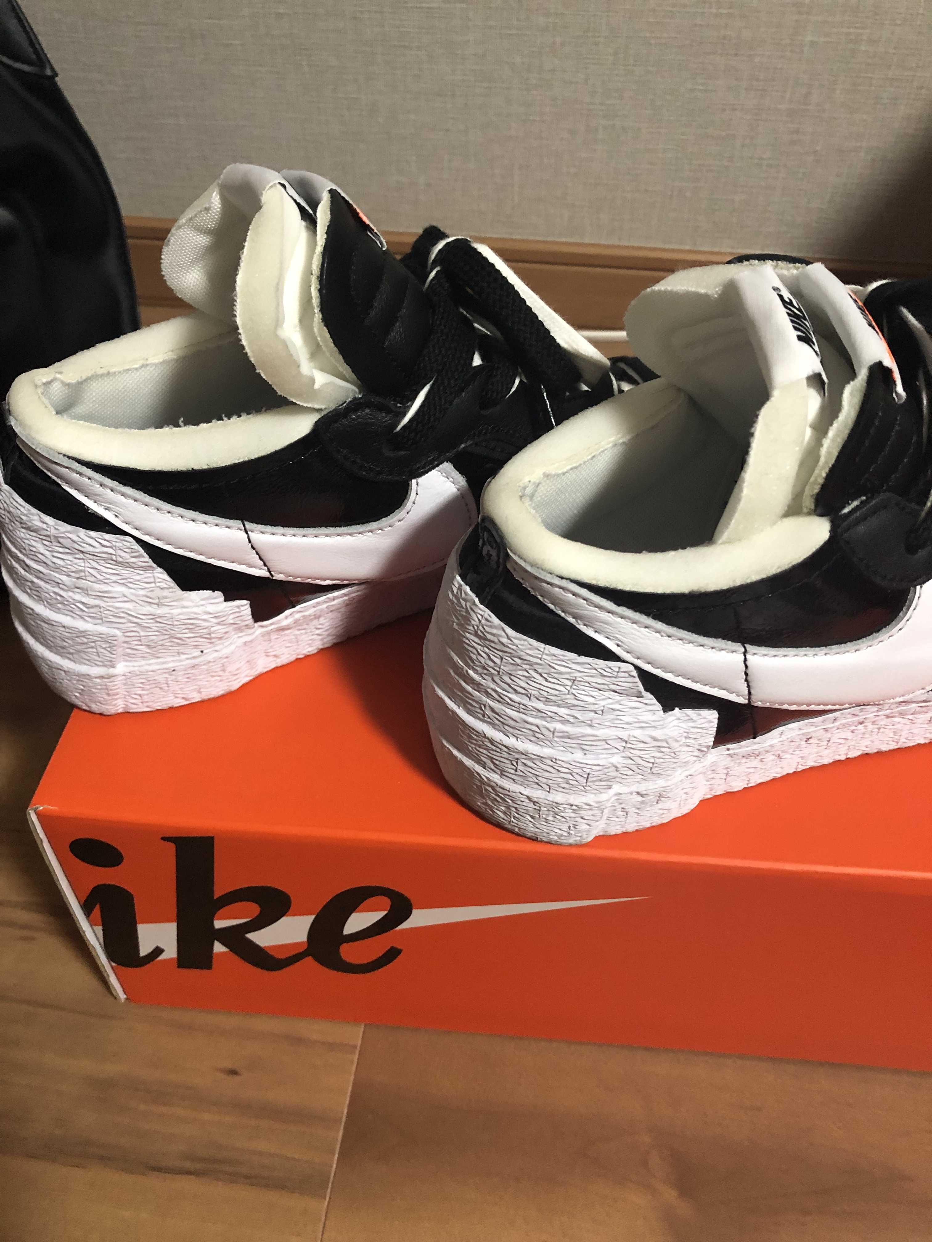 sacai × Nike Blazer Low "Black Patent Leather"