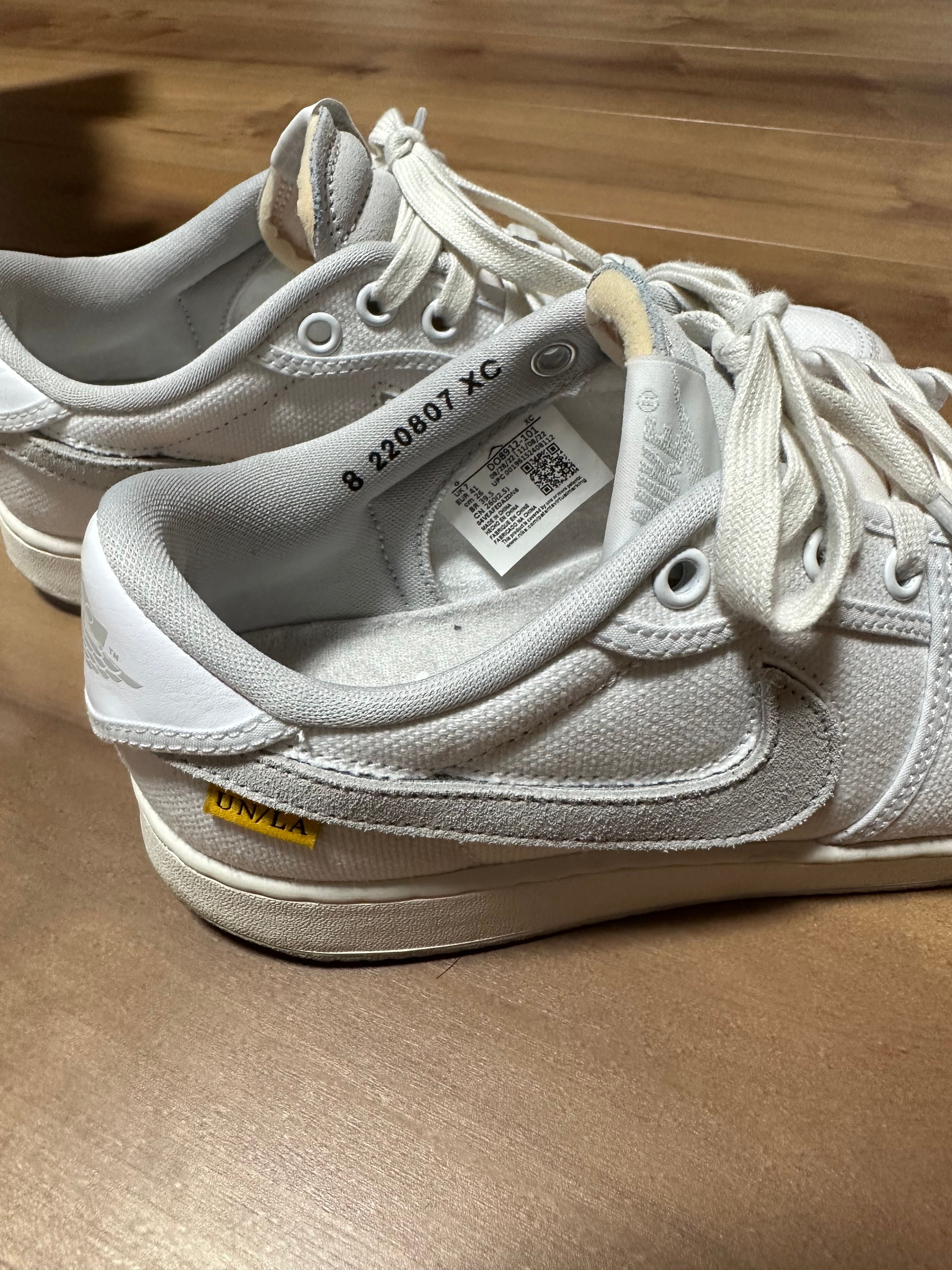 UNION × Nike Air Jordan 1 Low KO "White Canvas"