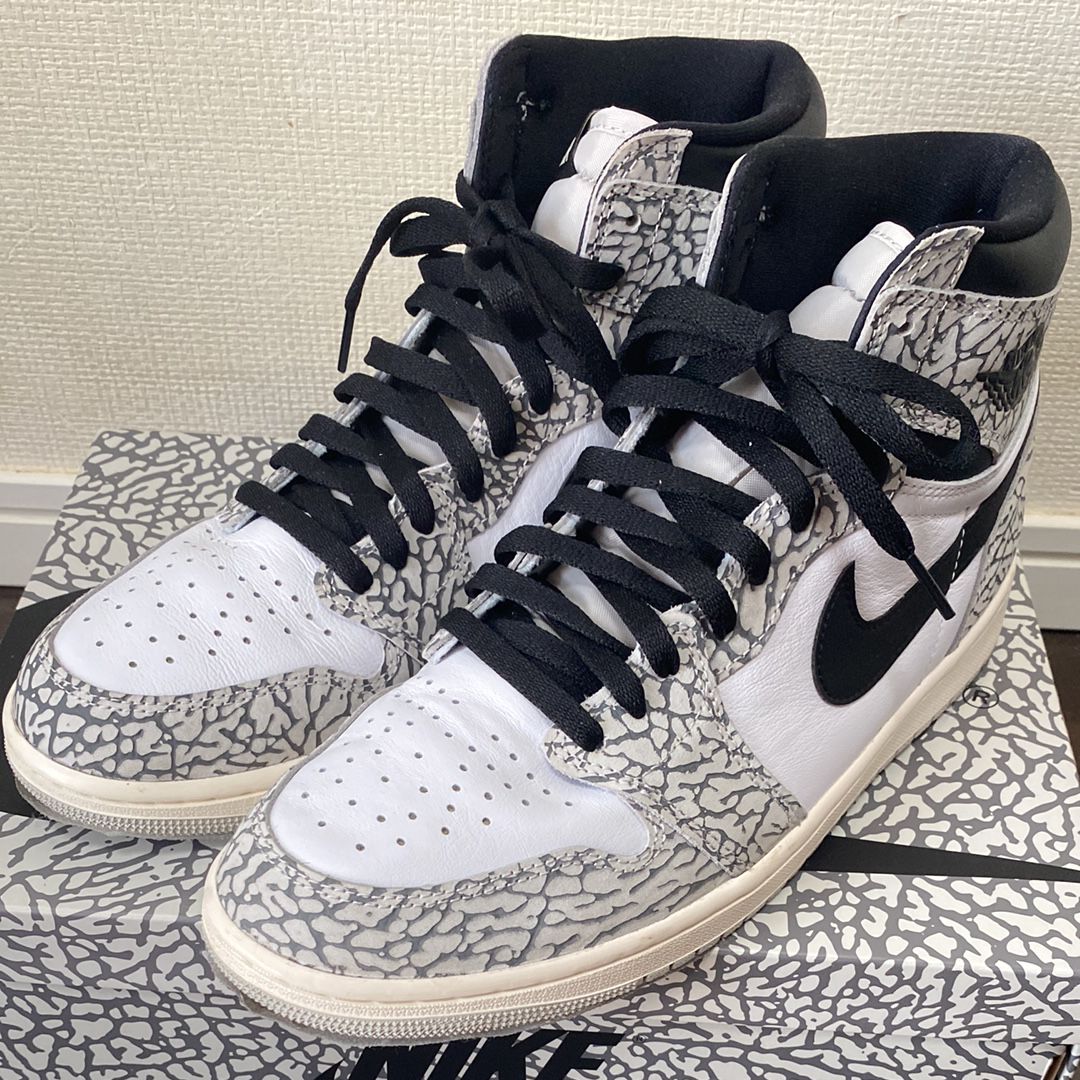 Air Jordan 1 グレー/ホワイト/ブラック ⭐️値下げ交渉アリ ☆ナイキ☆ Nike Air Jordan 1 Low 