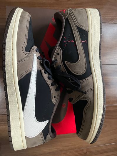 Travis Scott × Nike Air Jordan 1 Low OG SP-T "Black/Dark Mocha"