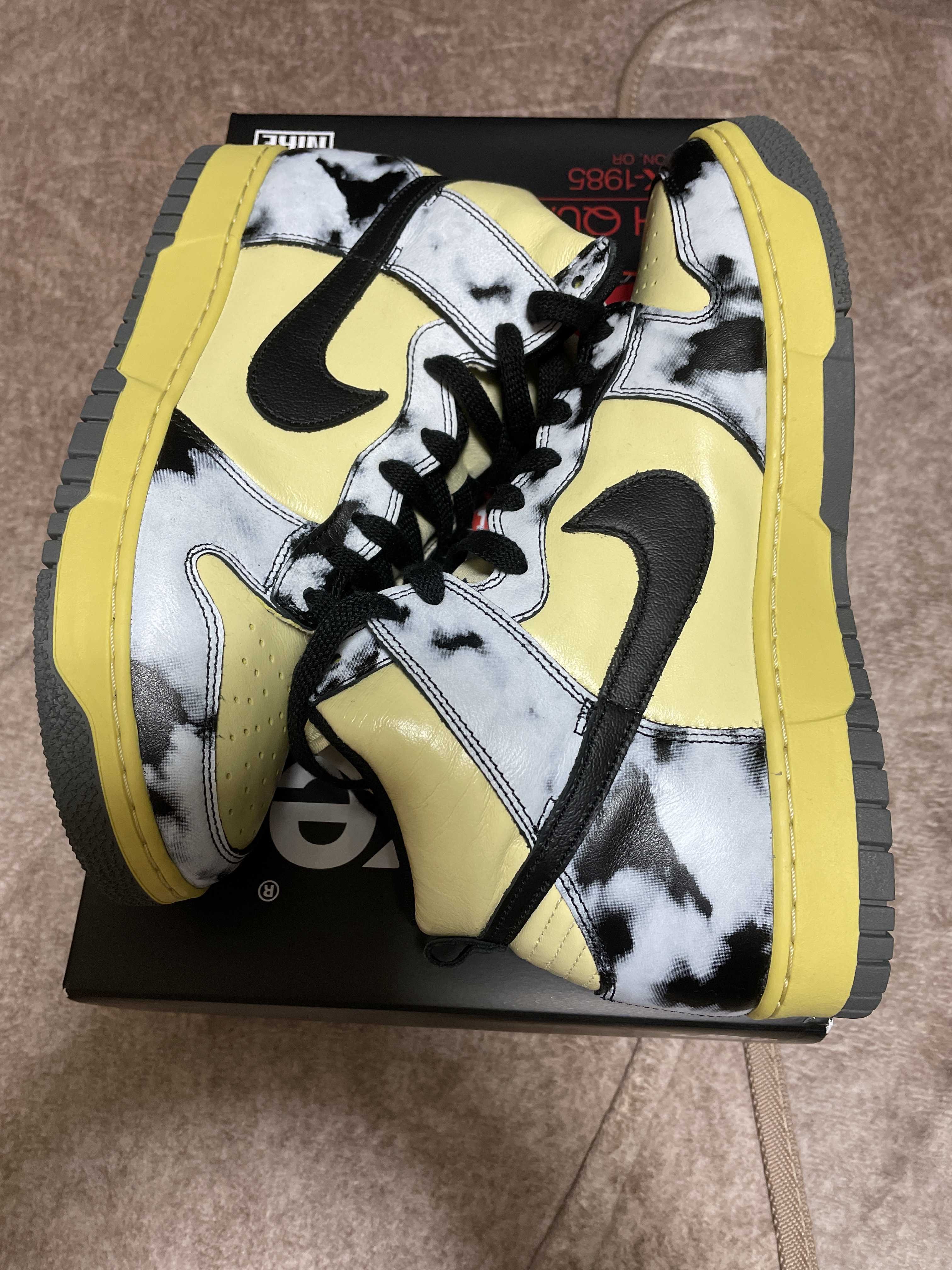 Nike Dunk High "Black Acid Wash"