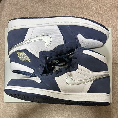 Nike Air Jordan 1 High OG CO.JP "White/Midnight Navy" (2020)(ブリーフケースなし)