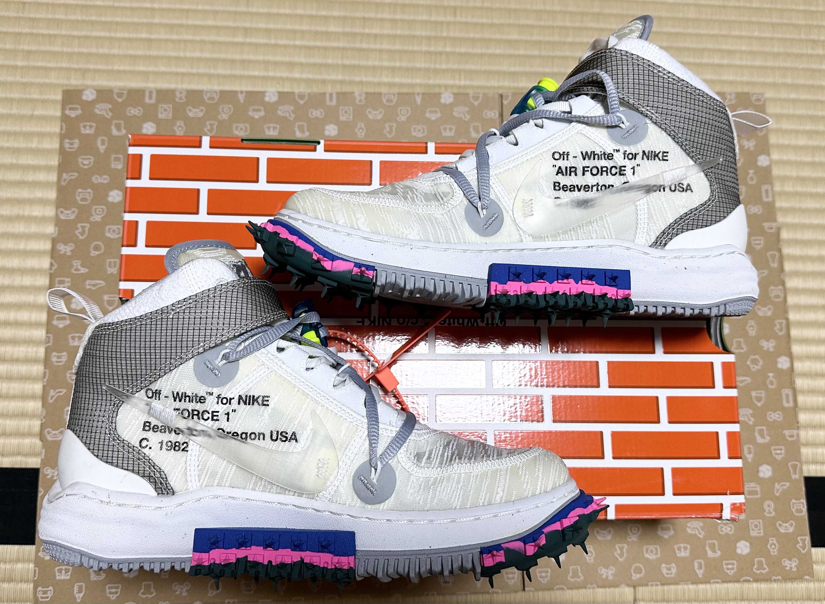 Off-White × Nike Air Force 1 Mid "White"