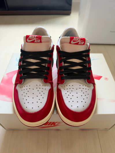 Trophy Room × Nike Air Jordan 1 Low OG "Sail and Varsity Red"