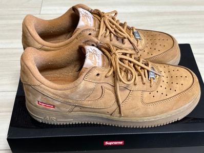Supreme × Nike Air Force 1 Low "Flax/Wheat"
