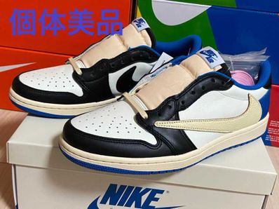 Travis Scott × fragment design × Nike Air Jordan 1 Low OG SP "Military Blue"