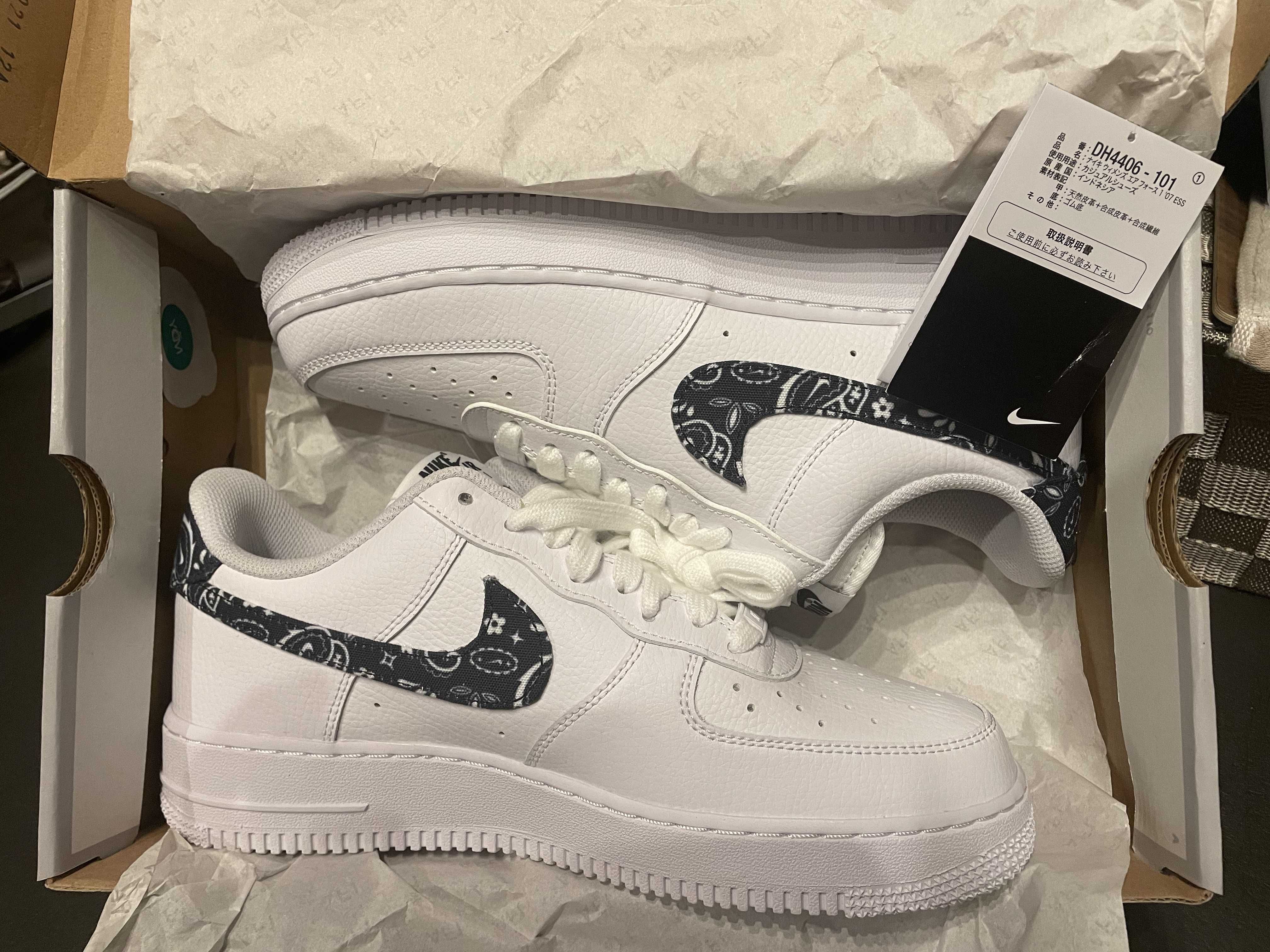 Nike Women's Air Force 1 Low '07 Essential "Black Paisley"