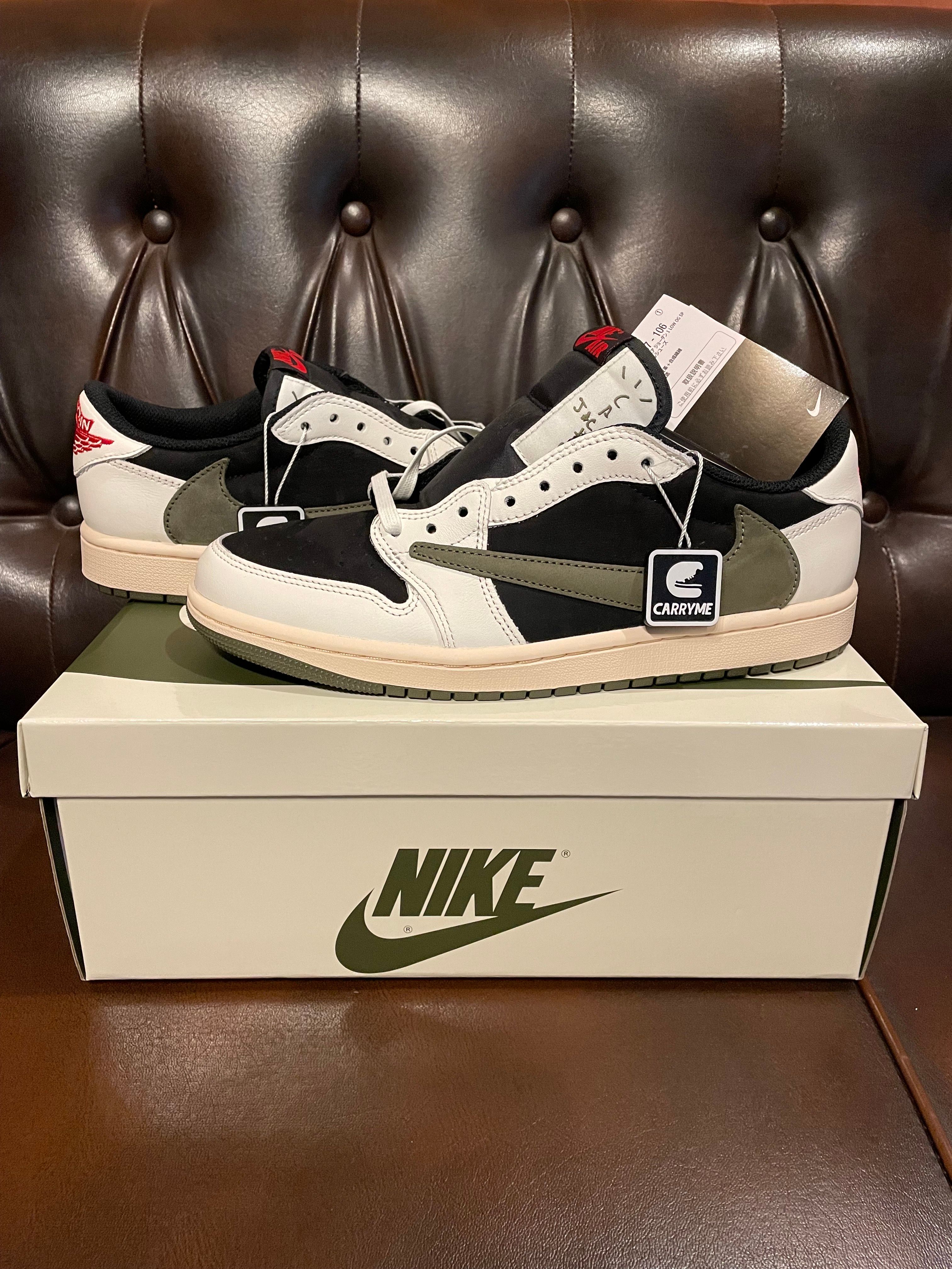Travis Scott × Nike Women's Air Jordan 1 Low OG "Medium Olive"