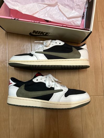 Travis Scott × Nike Women's Air Jordan 1 Low OG "Medium Olive"
