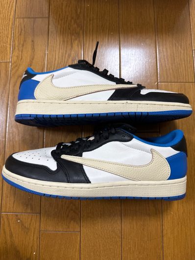 Travis Scott × fragment design × Nike Air Jordan 1 Low OG SP "Military Blue"
