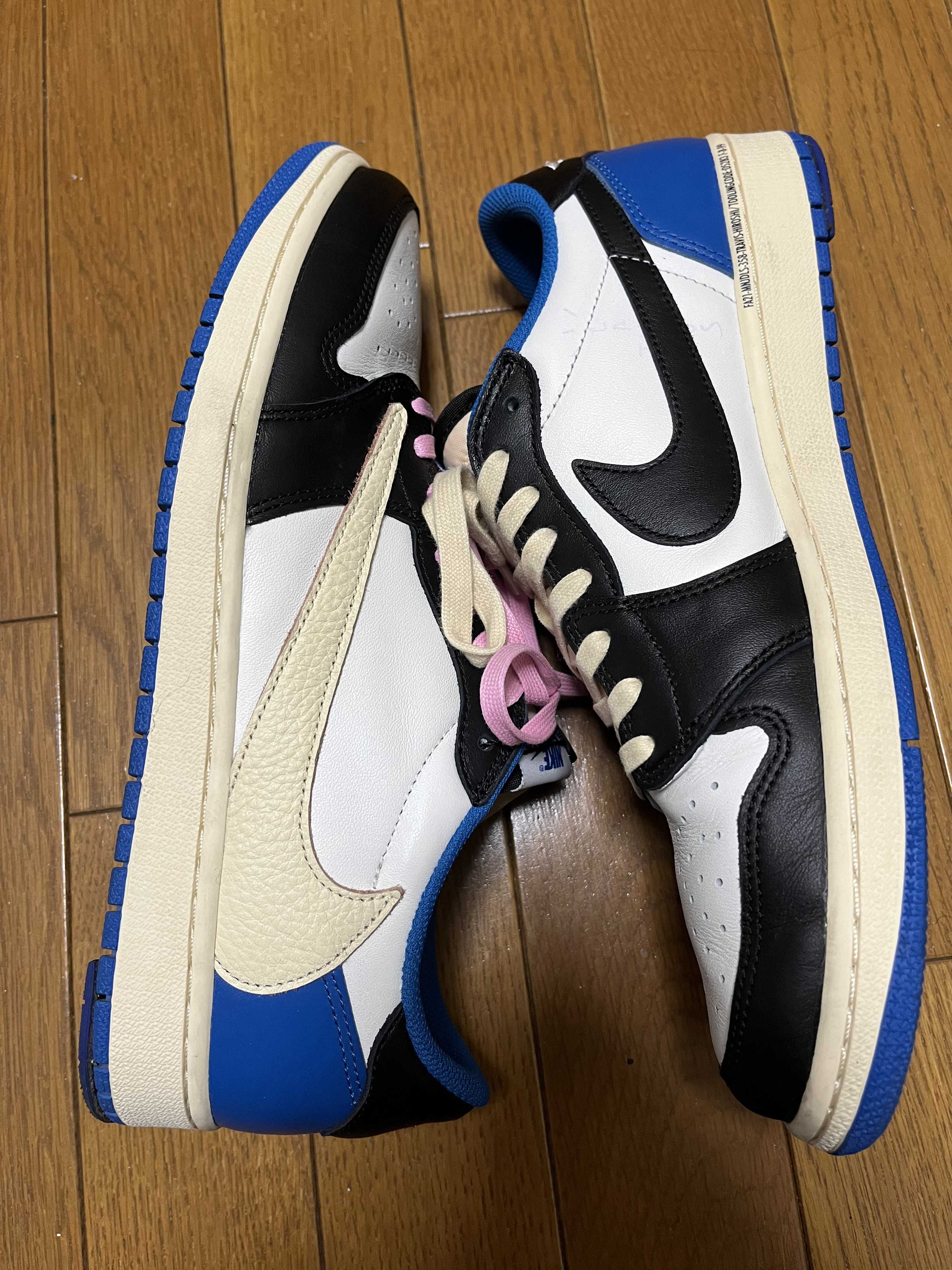 Travis Scott × fragment design × Nike Air Jordan 1 Low OG SP "Military Blue"