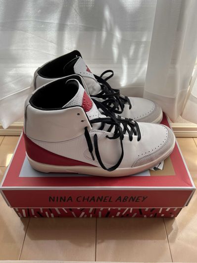 Nina Chanel Abney × Nike Women's Air Jordan 2 High "White and Gym Red"