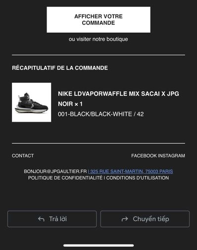 Jean-Paul Gaultier × sacai × Nike Vapor Waffle "Black/Black-White"