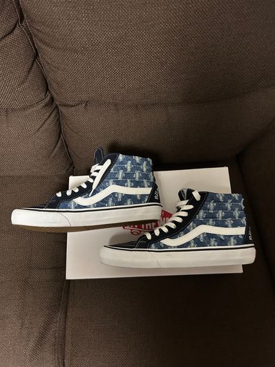Supreme × Vans Sk8-Hi Hole Punch Denim