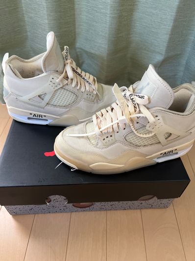 Off-White × Nike Women's Air Jordan 4 SP "Sail"