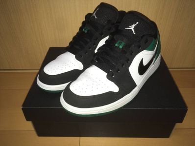Nike Air Jordan 1 Low "White Black Mystic Green"
