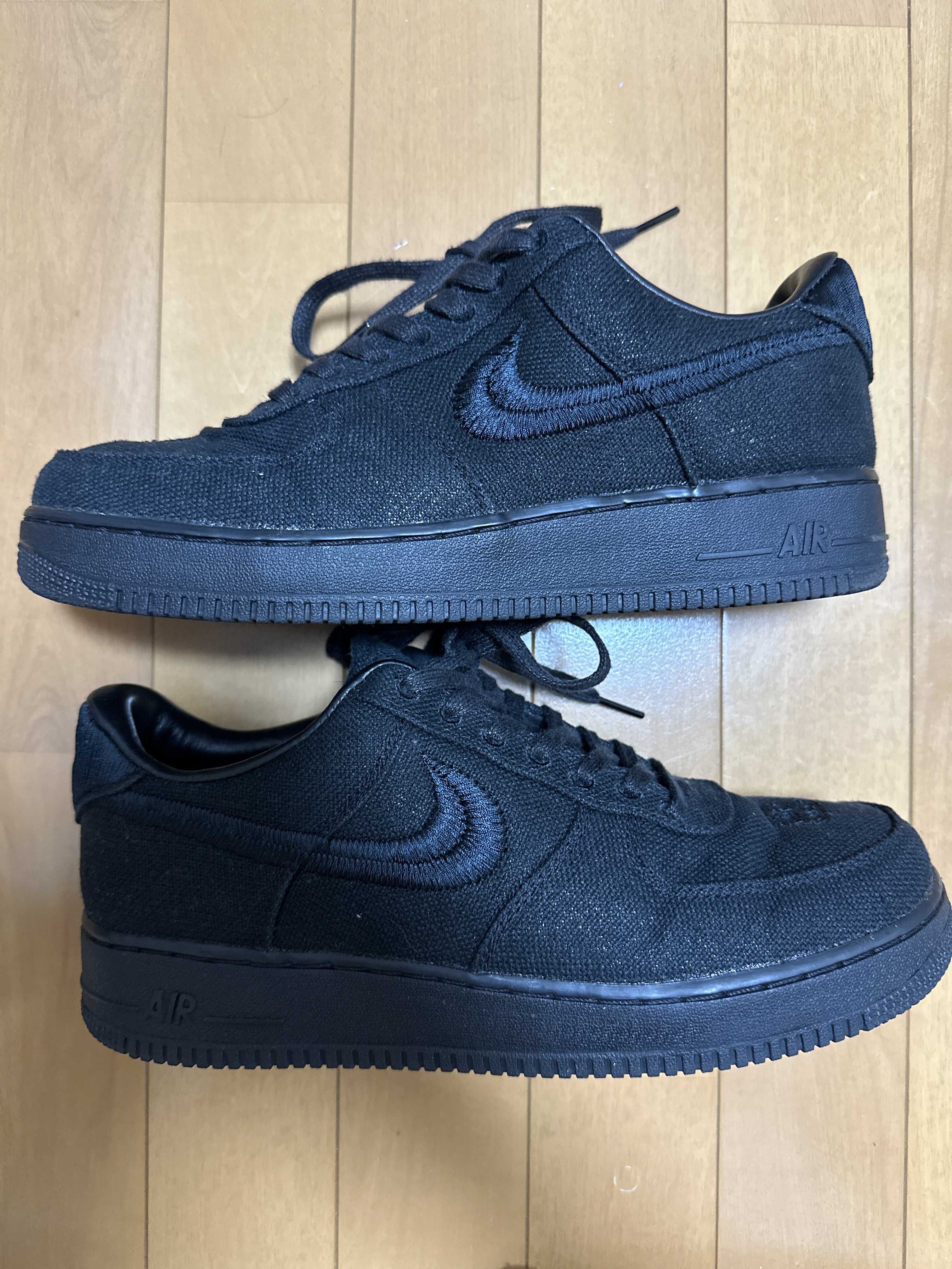 Stussy × Nike Air Force 1 Low "Triple Black"