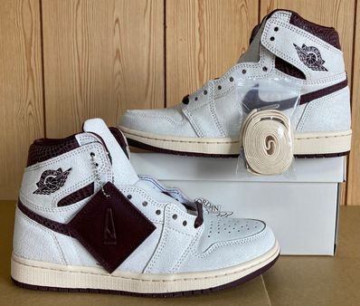A Ma Maniere × Nike Air Jordan 1 Retro High OG "Sail and Burgundy"