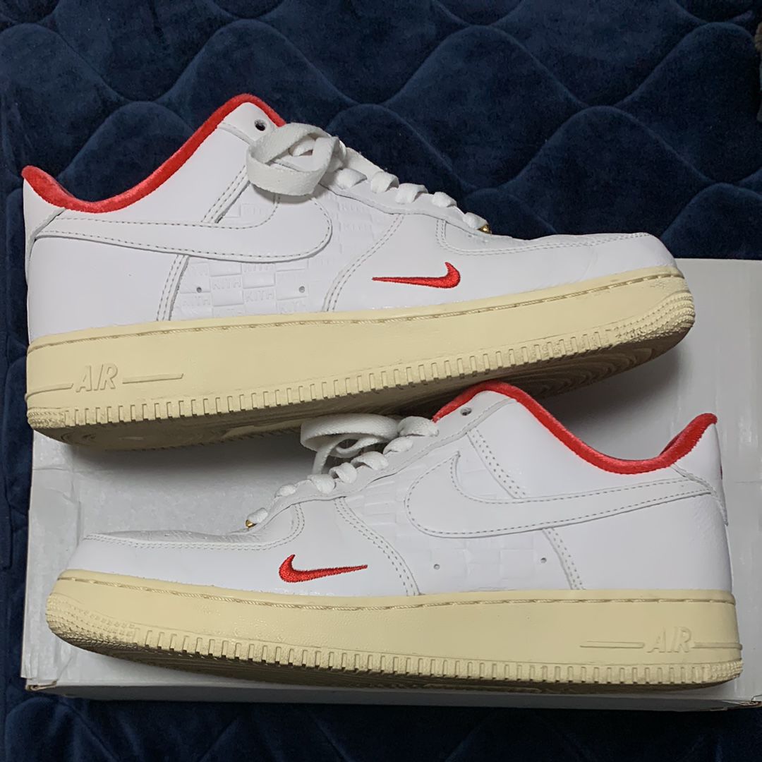 KITH × Nike Air Force 1 Low "White/Red"