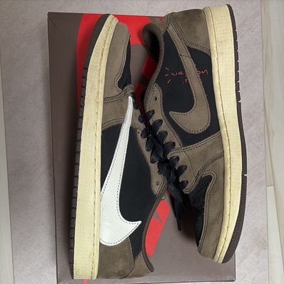 Travis Scott × Nike Air Jordan 1 Low OG SP-T "Black/Dark Mocha"