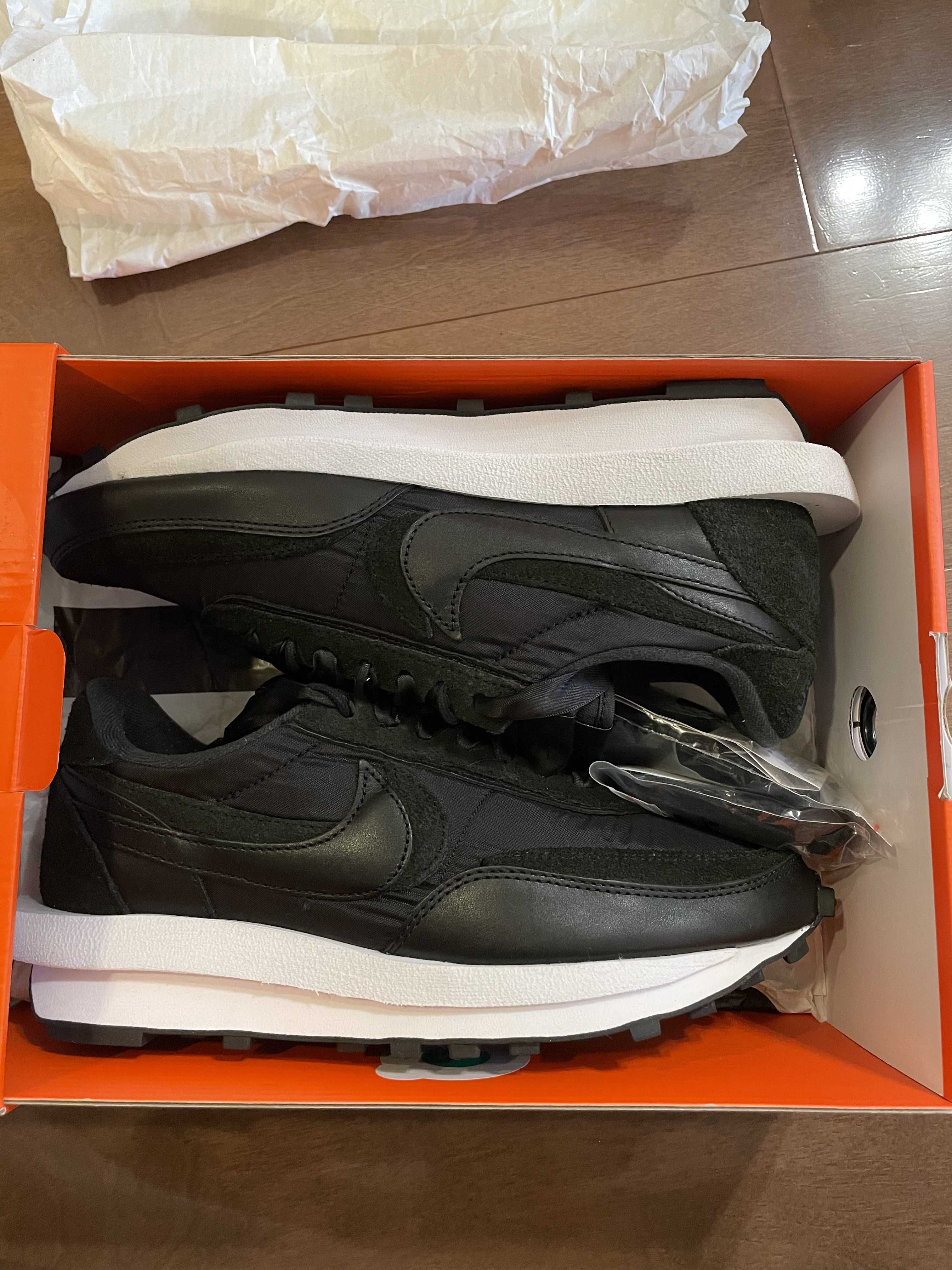 sacai × Nike LDV Waffle "Triple Black"