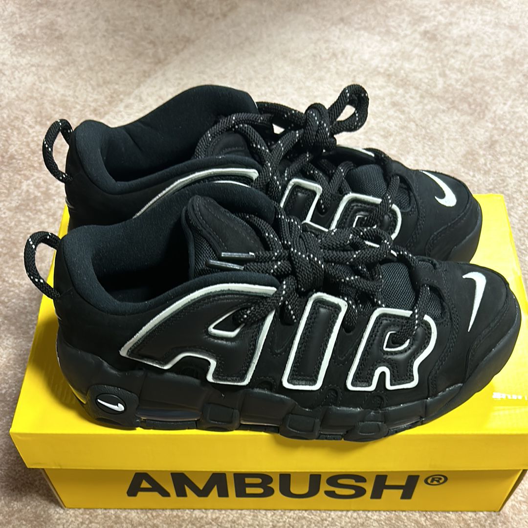 AMBUSH × Nike Air More Uptempo Low "Black and White"