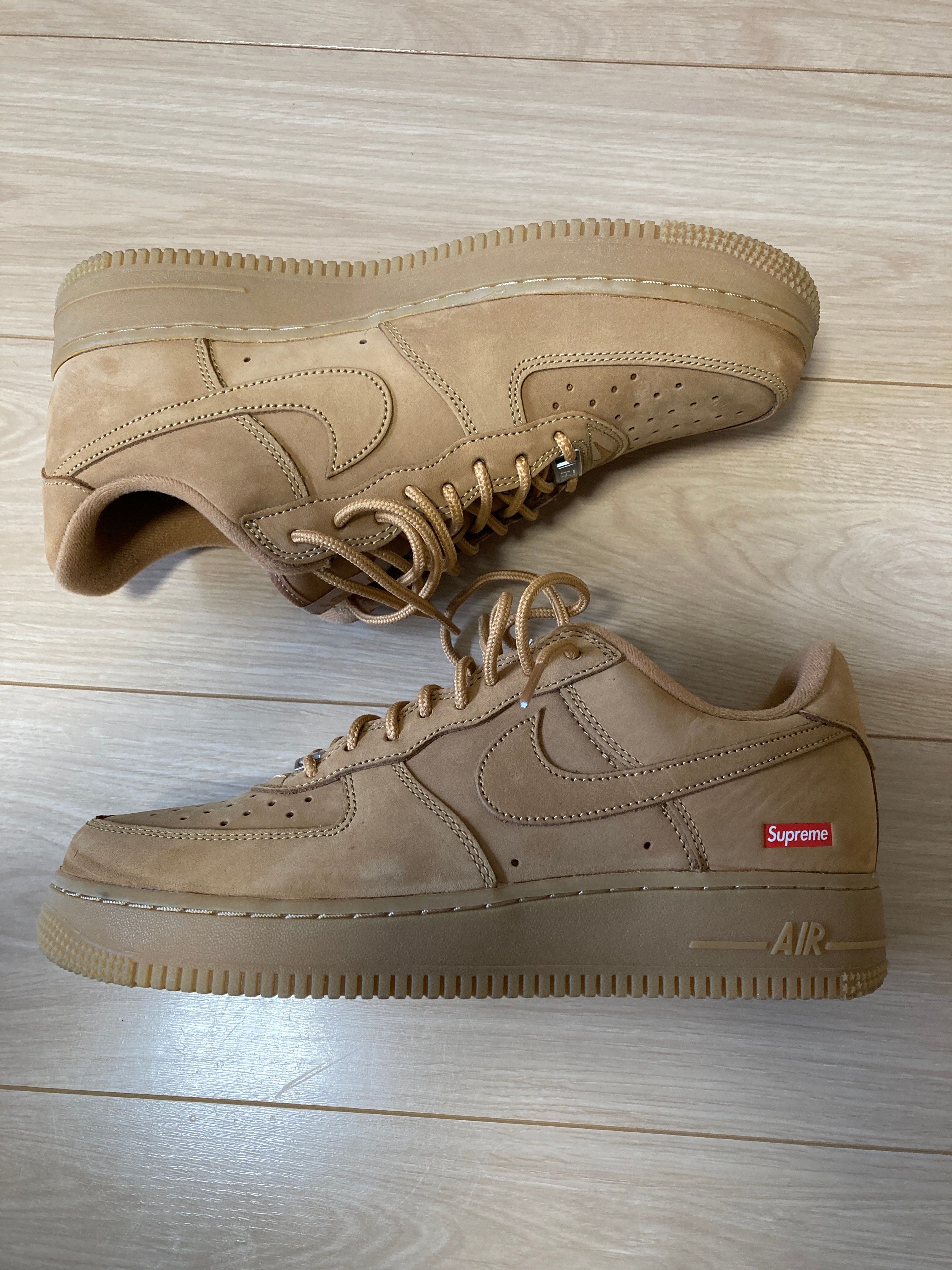 Supreme × Nike Air Force 1 Low "Flax/Wheat"