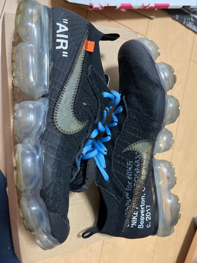 Off-White × Nike Air Vapormax "Black/Total Orange/Clear"