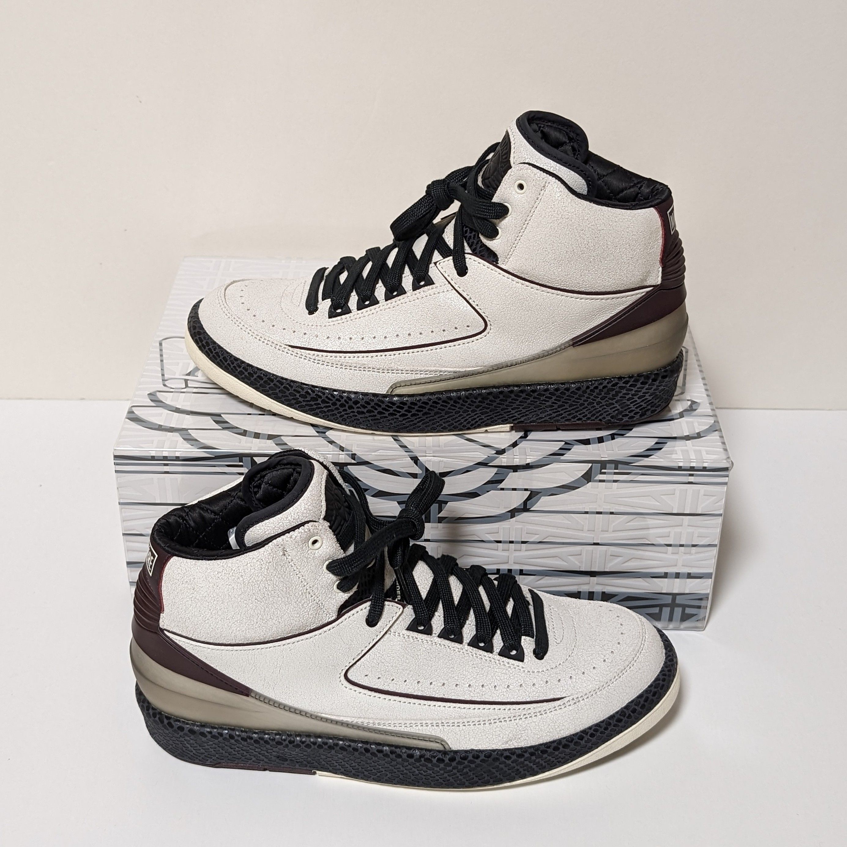 A Ma Maniere × Nike Air Jordan 2 "Airness/Sail and Burgundy"