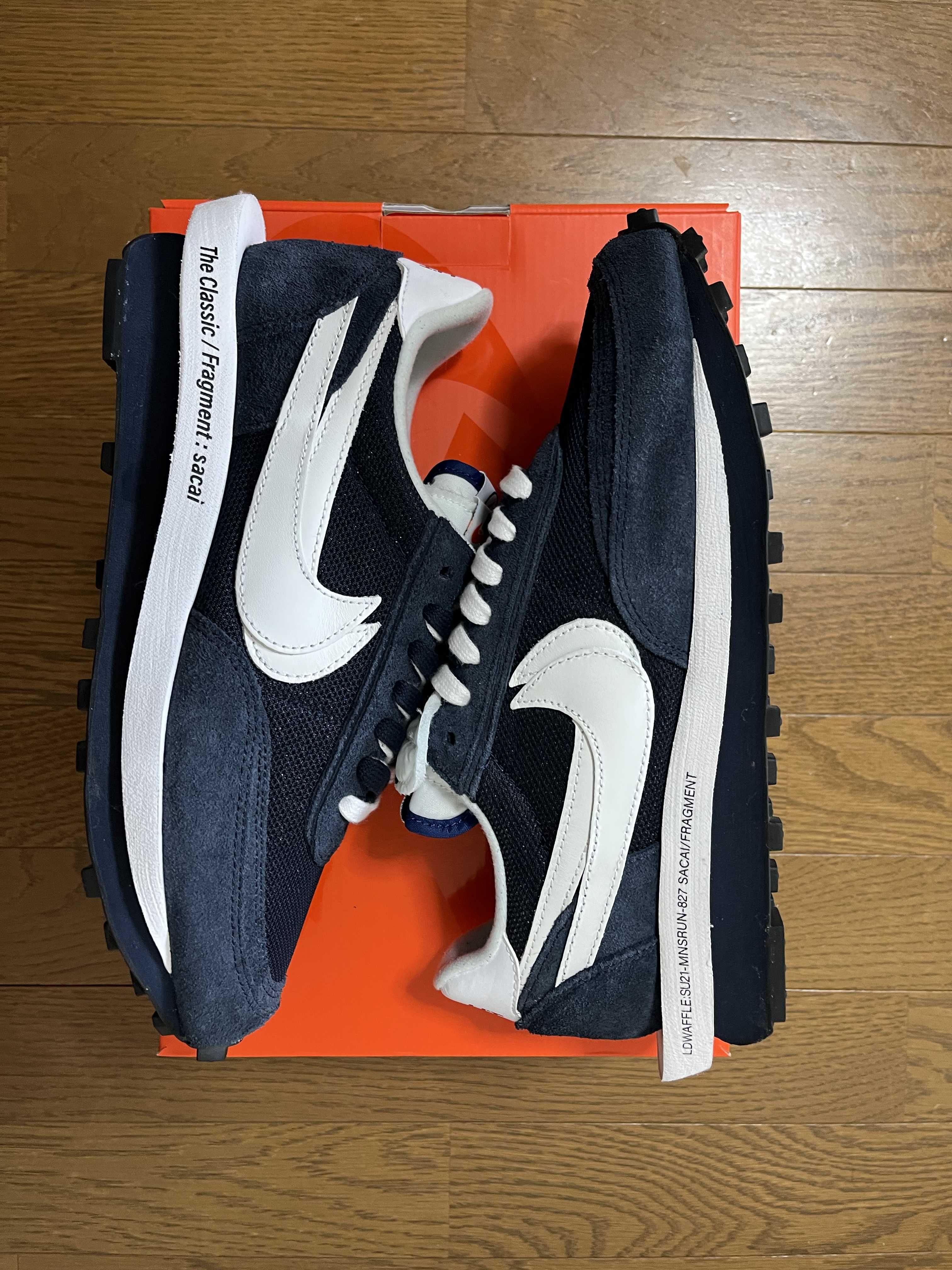 Fragment × sacai × Nike LD Waffle "Blackended Blue"