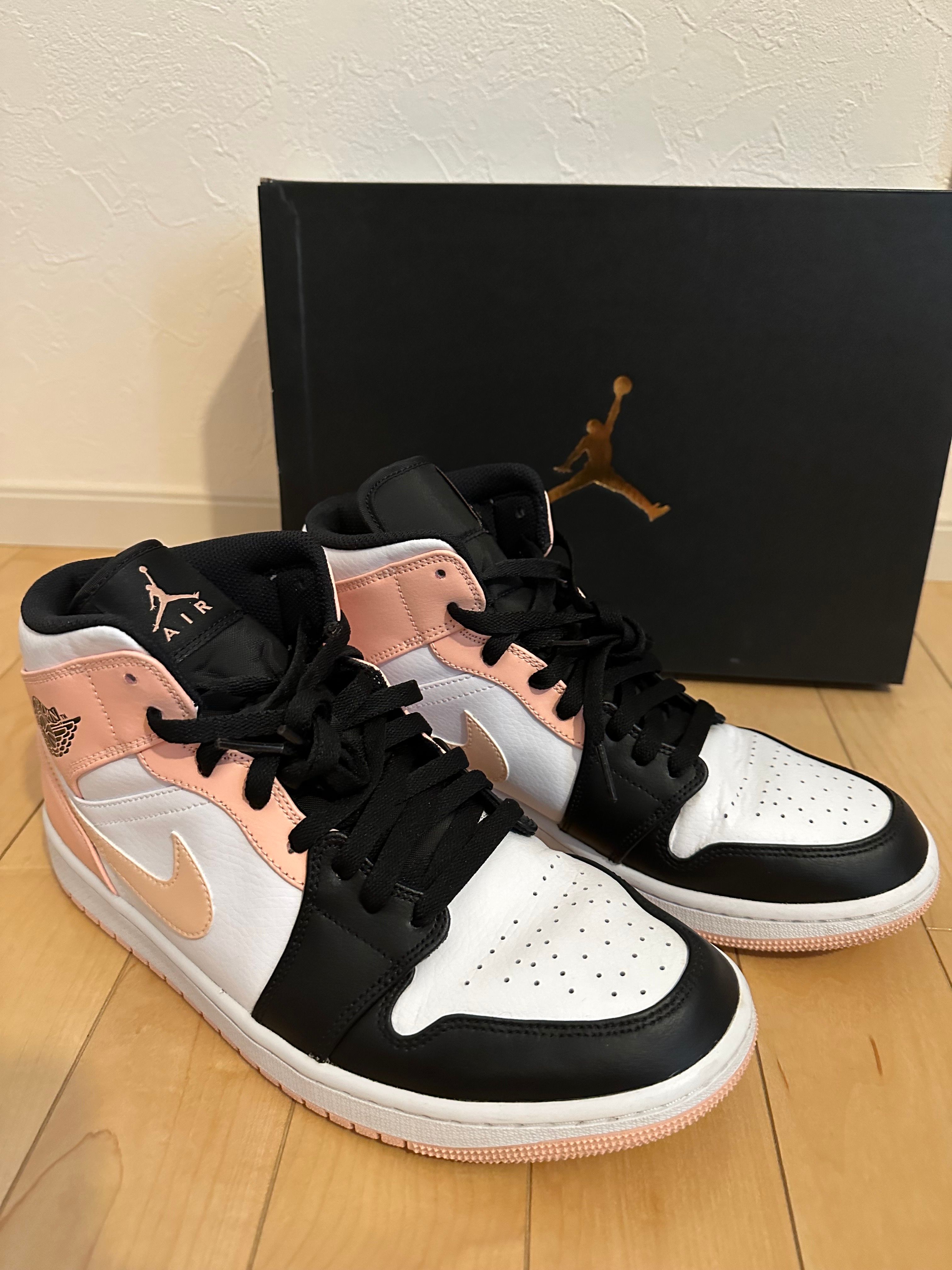 NIKE AIR JORDAN 1 MID "WHITE/BLACK/CRIMSON TINT"