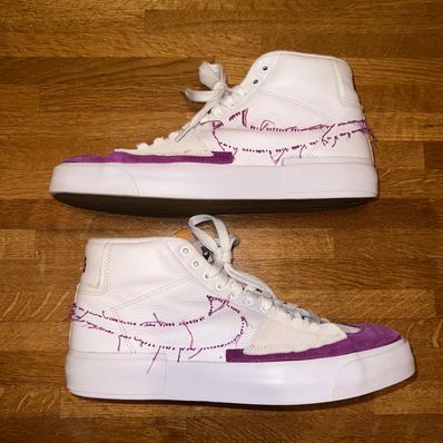 Nike SB Blazer Mid Edge "White/Purple/Gold"