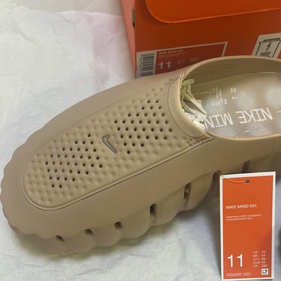 Nike Mind 001 Mules "Ephedra/Sanddrift/Pale Ivory"