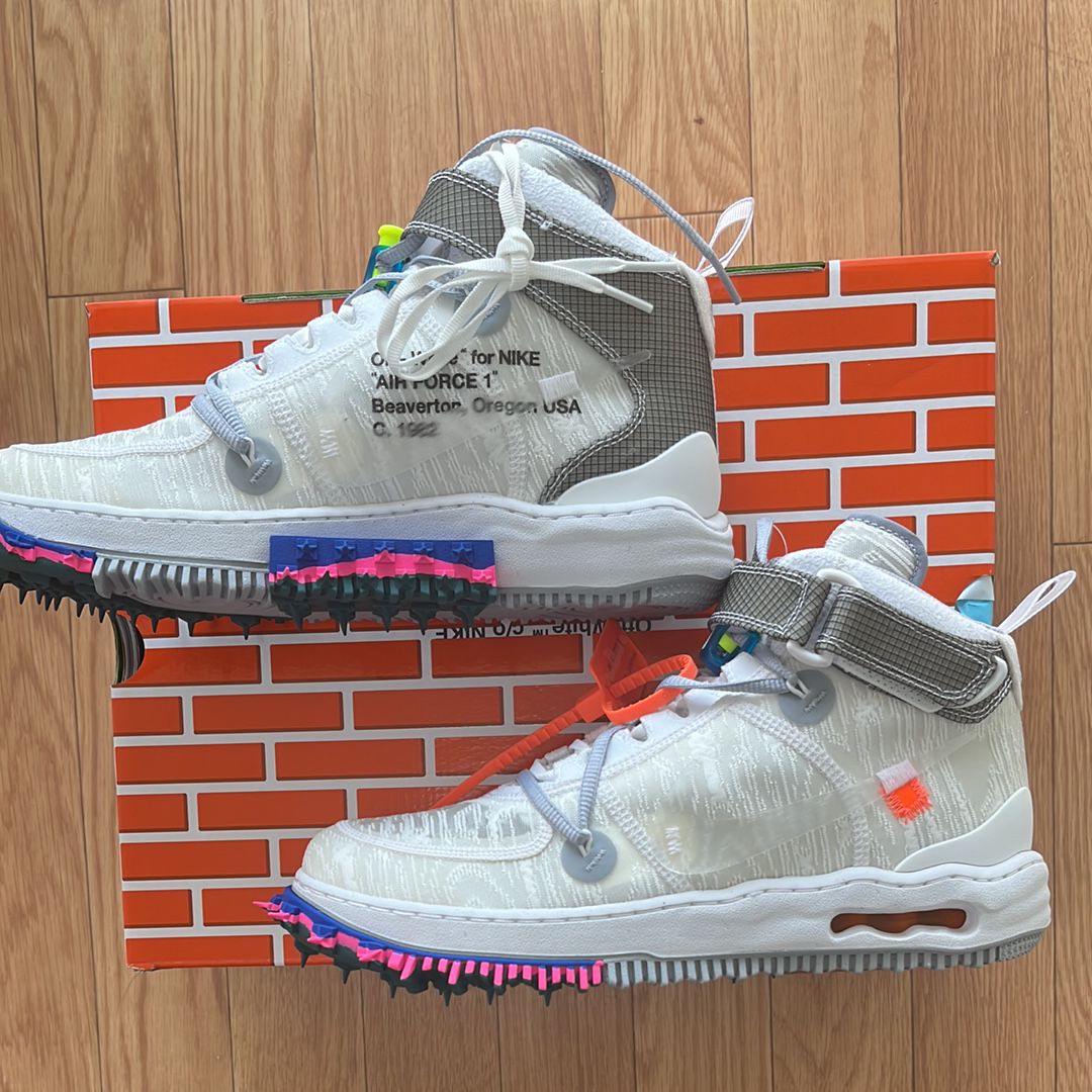 Off-White × Nike Air Force 1 Mid "White"