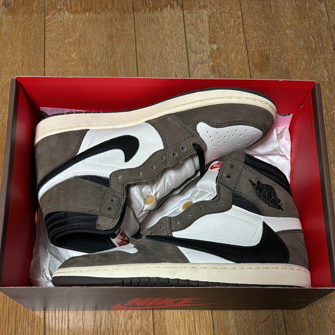Travis Scott × Nike Air Jordan 1 Retro High OG TS SP "Sail/Dark Mocha"