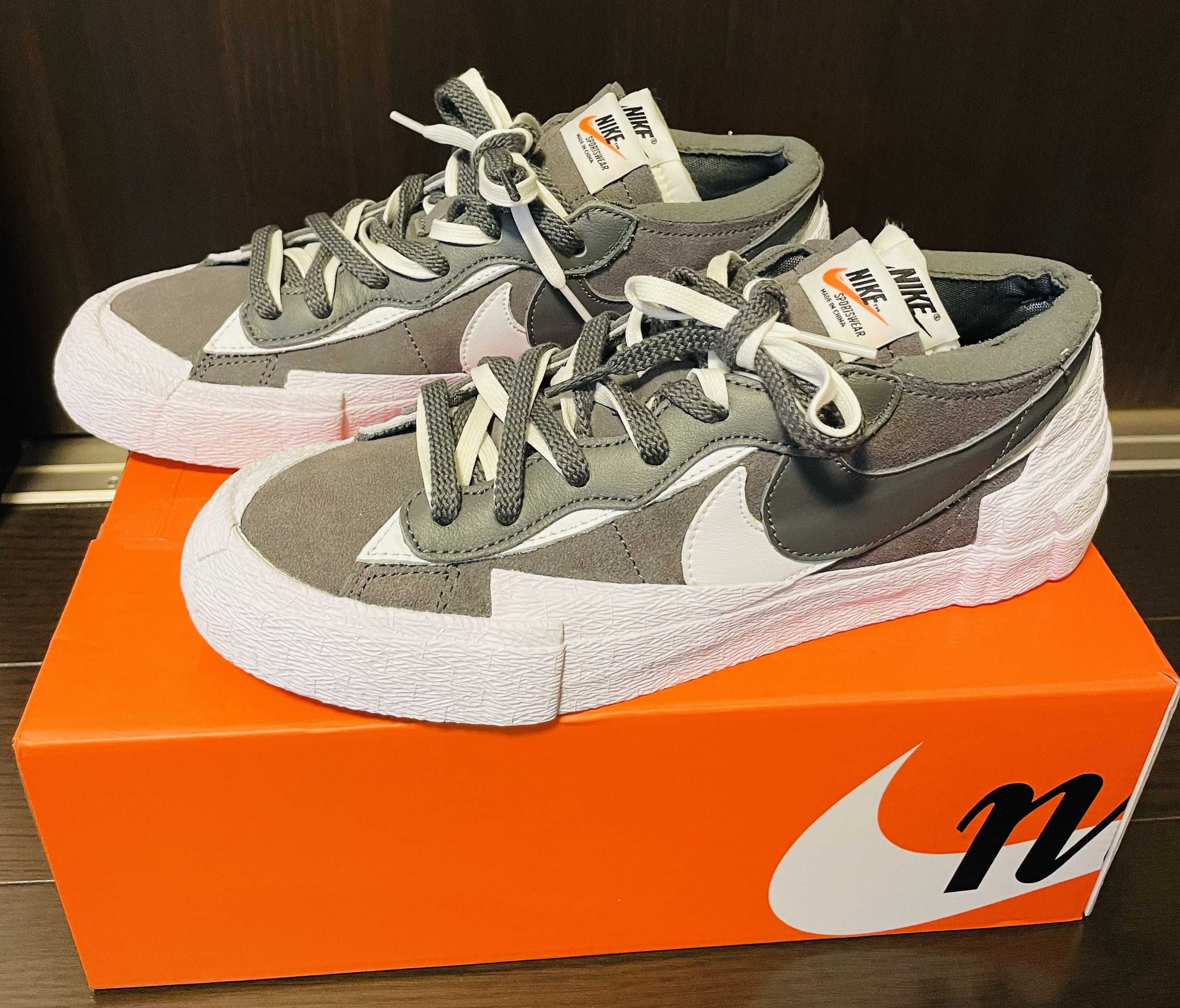 Sacai × Nike Blazer Low "Iron Grey"