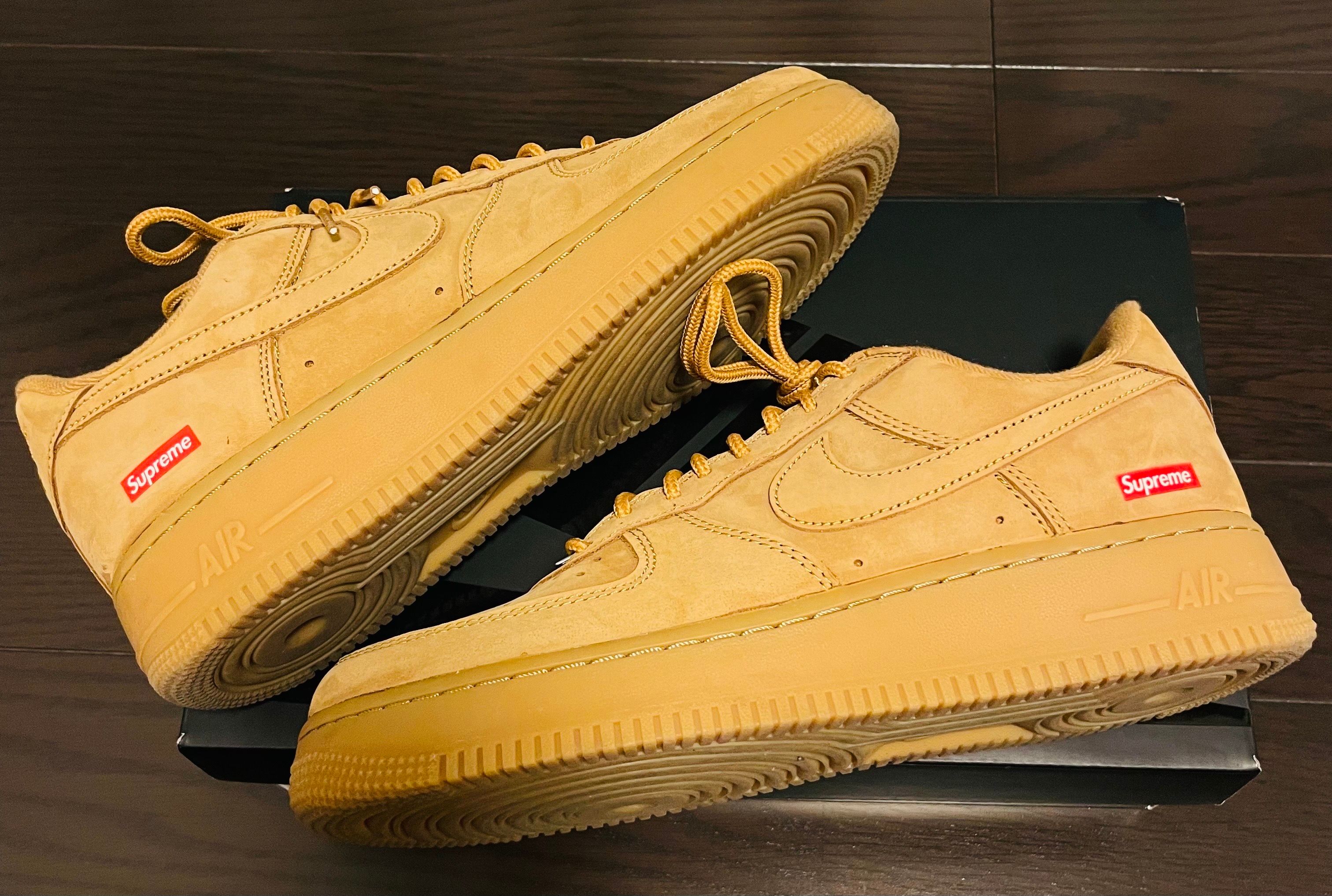 Supreme × Nike Air Force 1 Low "Flax/Wheat"