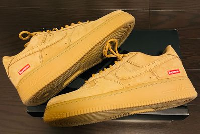 Supreme × Nike Air Force 1 Low "Flax/Wheat"