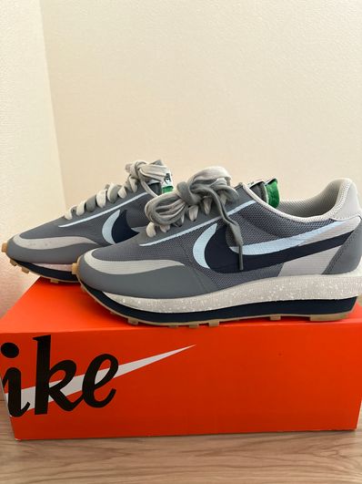 CLOT × Sacai × Nike LD Waffle "Grey Obsidian/Cool Grey"