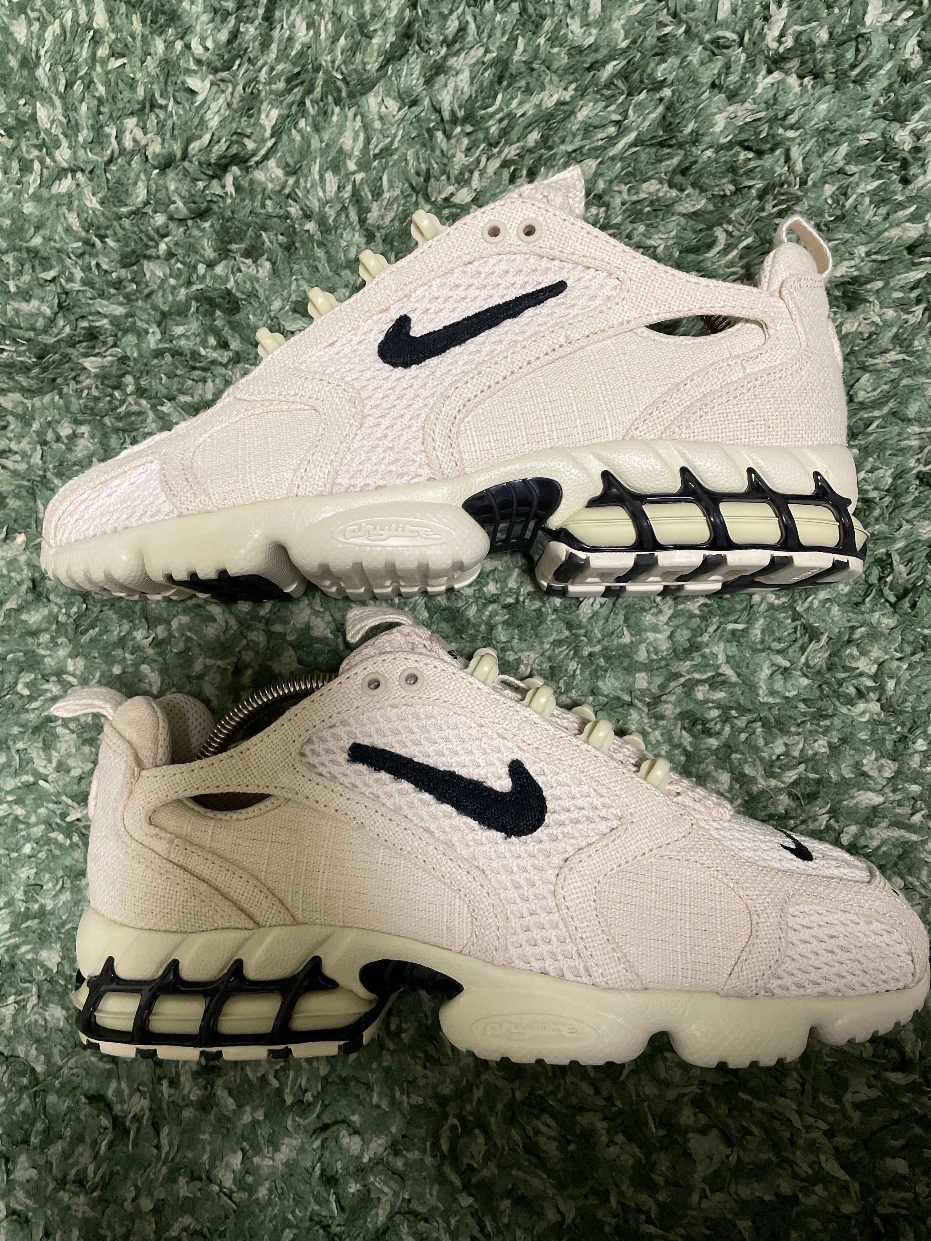 Stussy × Nike Air Zoom Spiridon CG 2 "Fossil/Black"