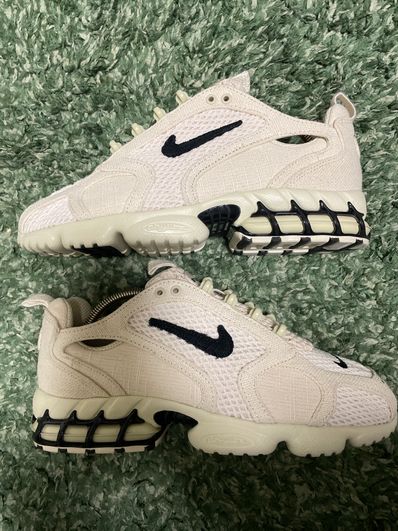 Stussy × Nike Air Zoom Spiridon CG 2 "Fossil/Black"