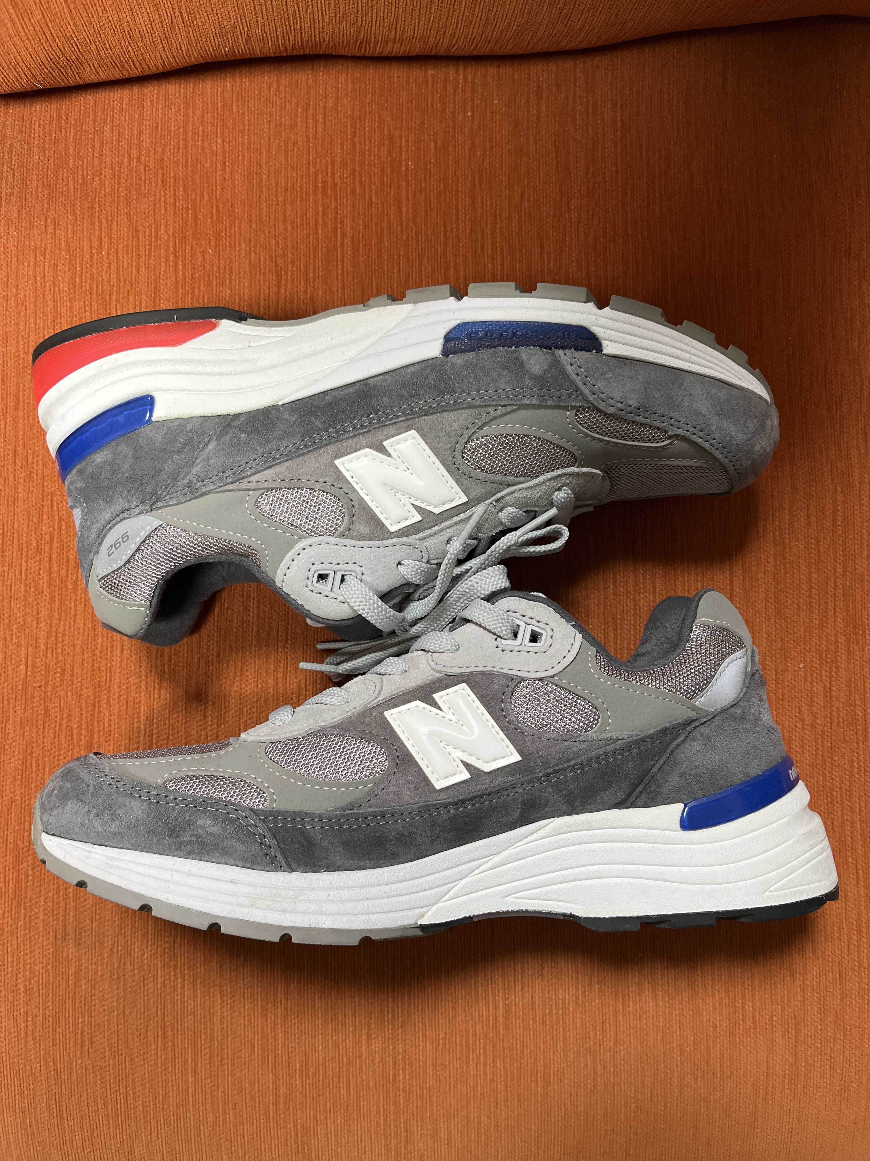 New Balance 992 "GRAY/BLUE/RED"