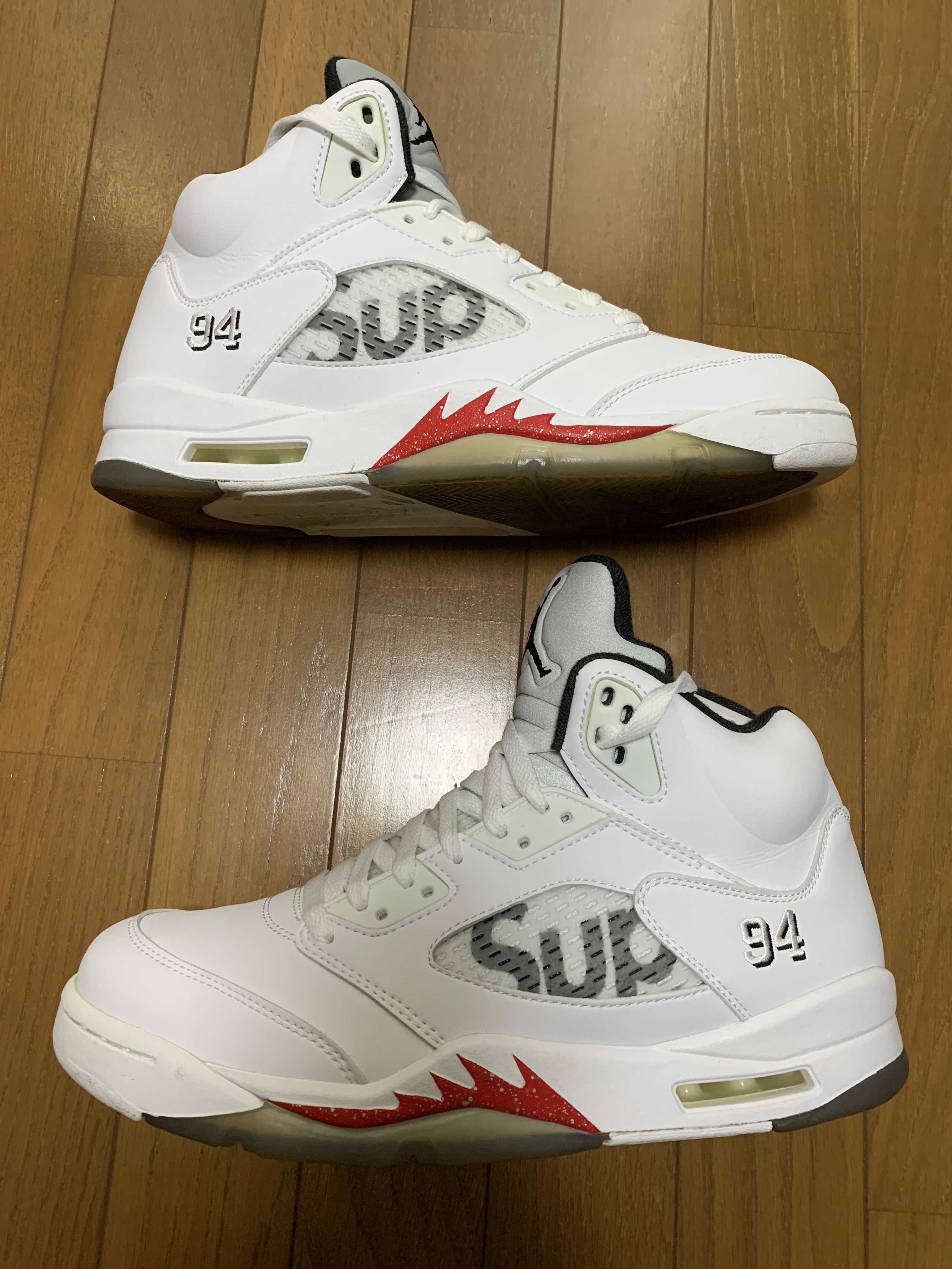Supreme × Nike Air Jordan 5 Retro "White"