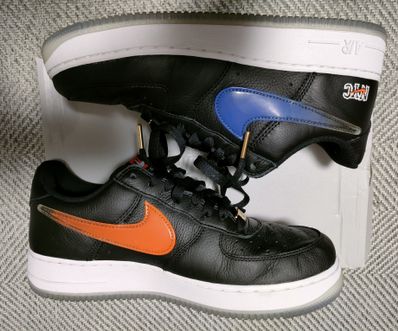 KITH × Nike Air Force 1 Low New York Knicks "Black/Brilliant Orange/Rush/Brilliant White"