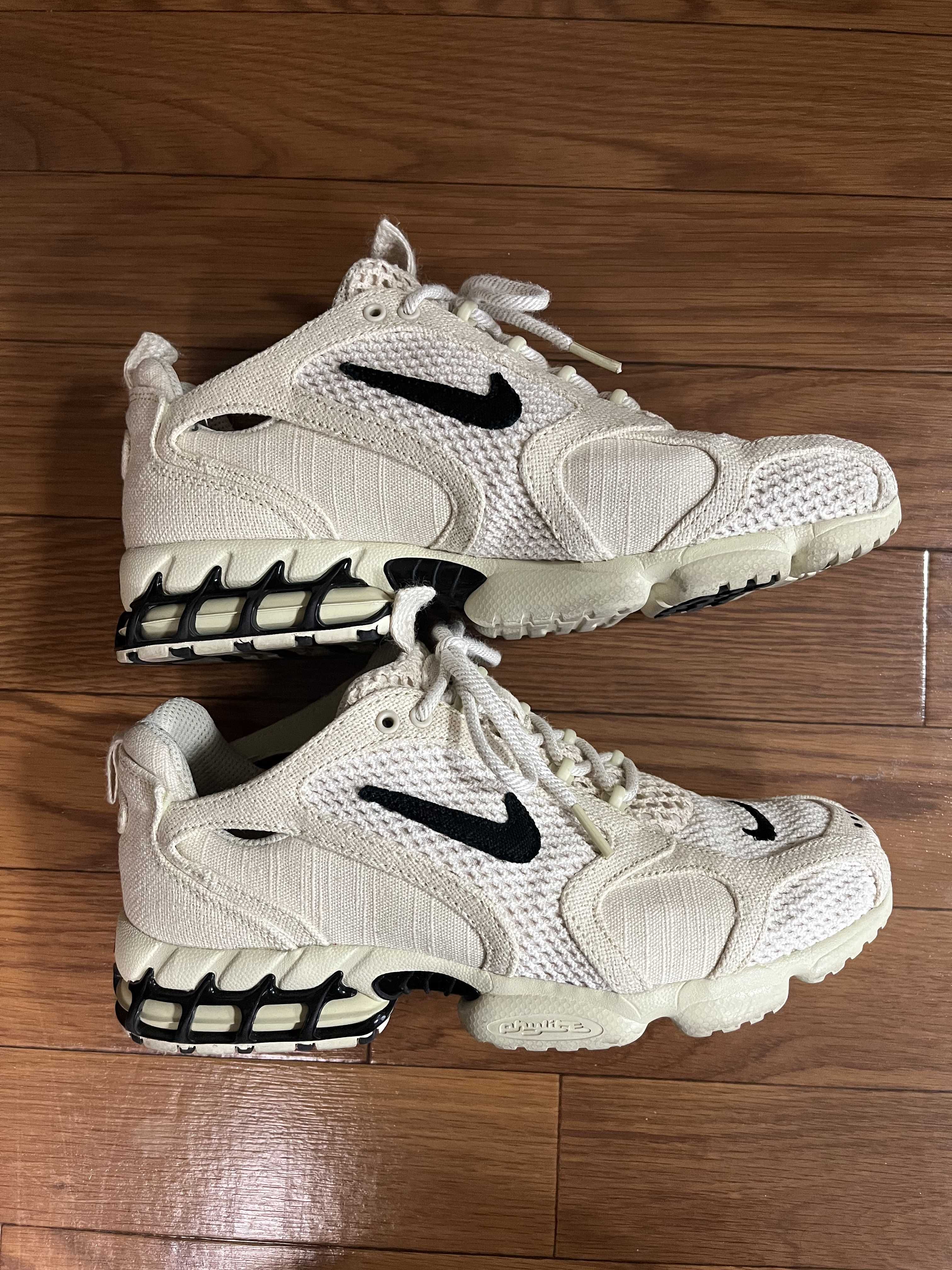 Stussy × Nike Air Zoom Spiridon CG 2 "Fossil/Black"