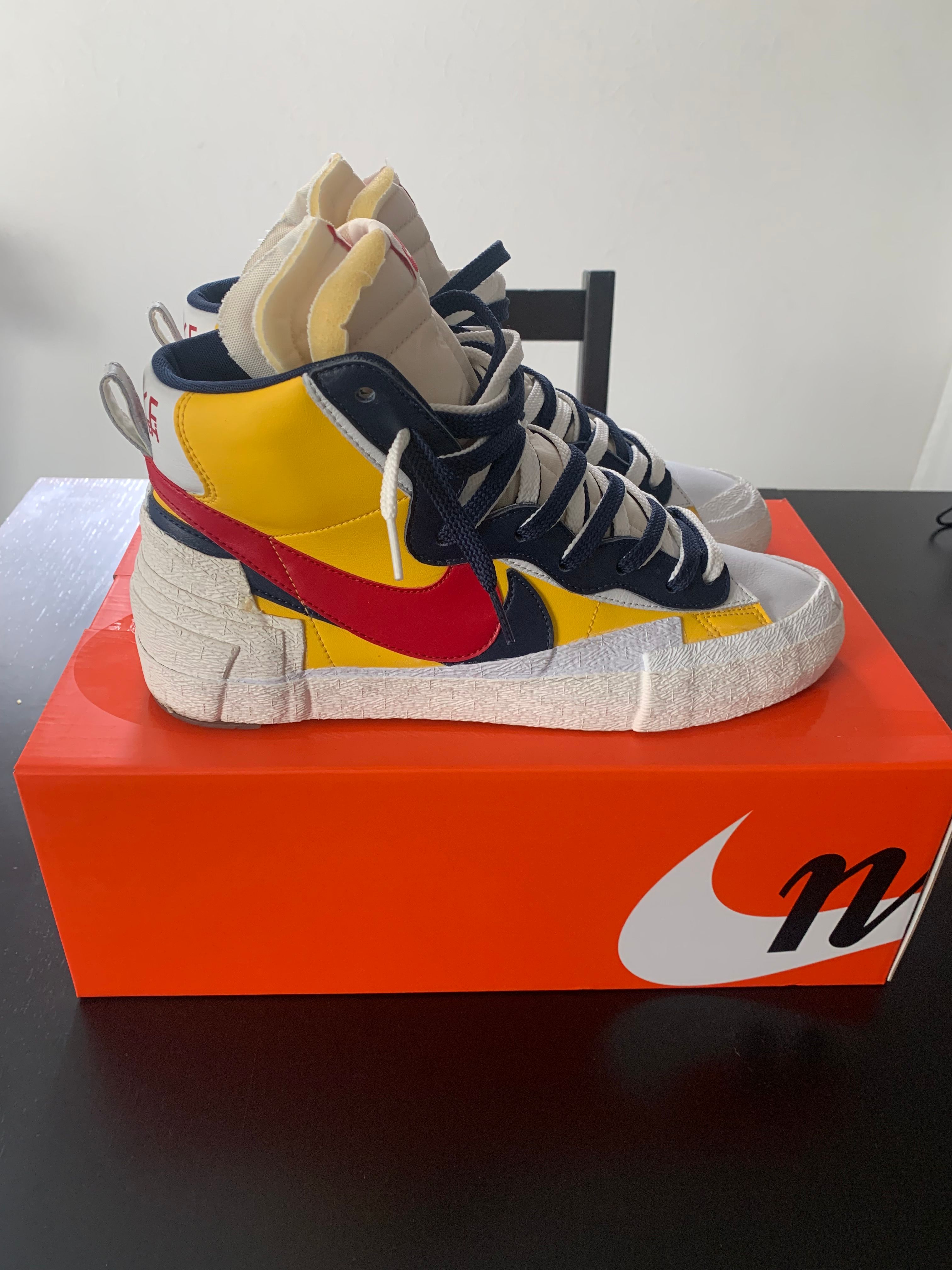 sacai × Nike Blazer Mid "Varsity Maize/Varsity Red"