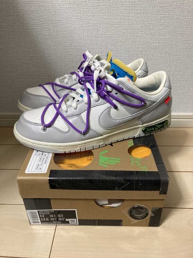 Off-White × Nike Dunk Low "Sail/Neutral Gray"